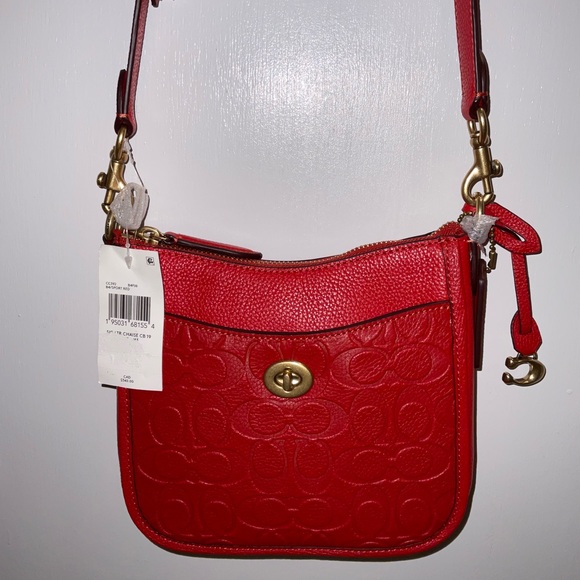 Coach Bags Coach Bag In Red With Long Adjustable Strap New Style